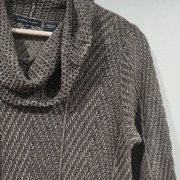 Jeanne Pierre Brown Sweater Dress/Tunic Size Medium - Picture 3 of 4